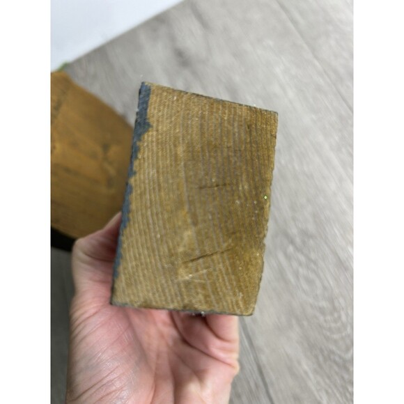 Vintage Handcrafted Wood Santa Claus & Child Figurine Folk Art Primitive 2 Pc - Picture 7 of 9